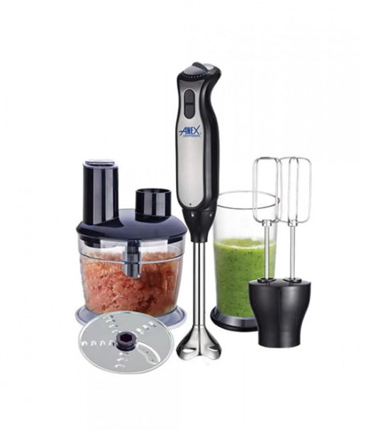 Anex AG-130 Hand Blender with Egg Beater Black