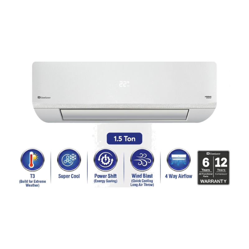 Dawlance Magna T3 Inverter 30 Milky White Textured Split AC