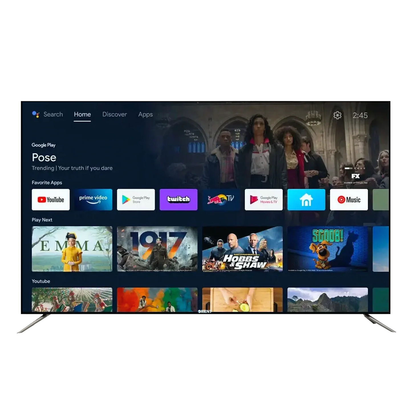 ORIENT LED Titanium 65T 65" QLED Google TV