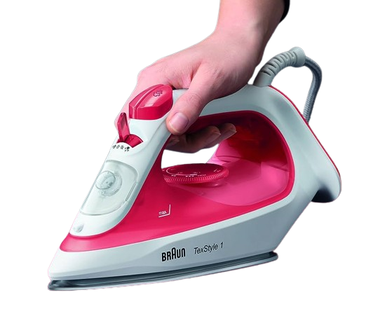 Braun TexStyle 1 Steam Iron SI 1019 Red/white