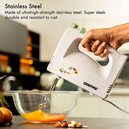 Geepas Hand Mixer With Stand And Bowl - Ghb2002