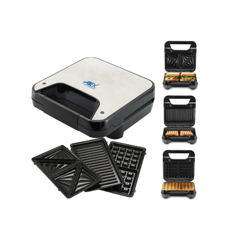 Anex AG-2047 Sandwich Maker 3 In 1