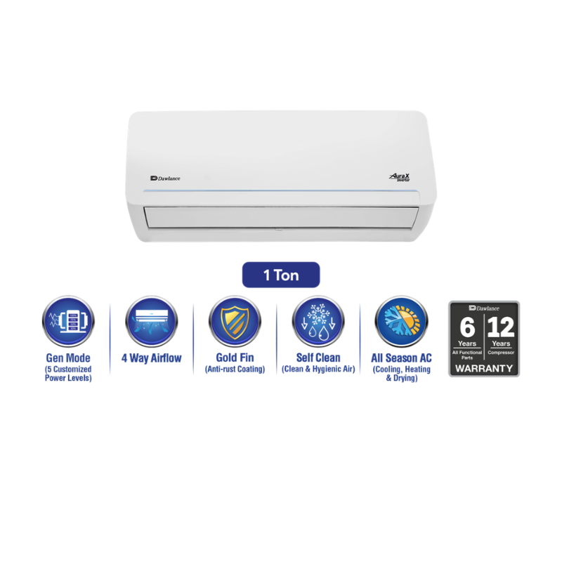 Dawlance Split Aura X Inverter 15 1.0 Ton Air Conditioner