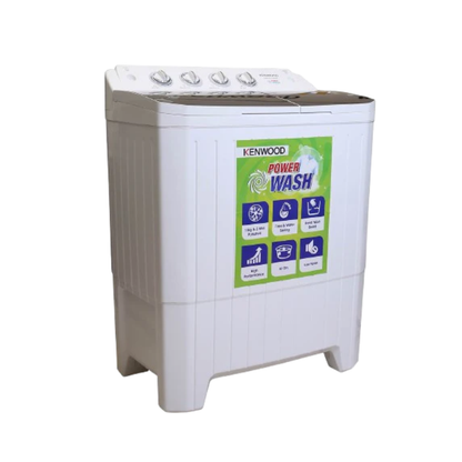 Kenwood KWM-211059 SAG Twin Tub Washing Machine - Power Wash Black Flower