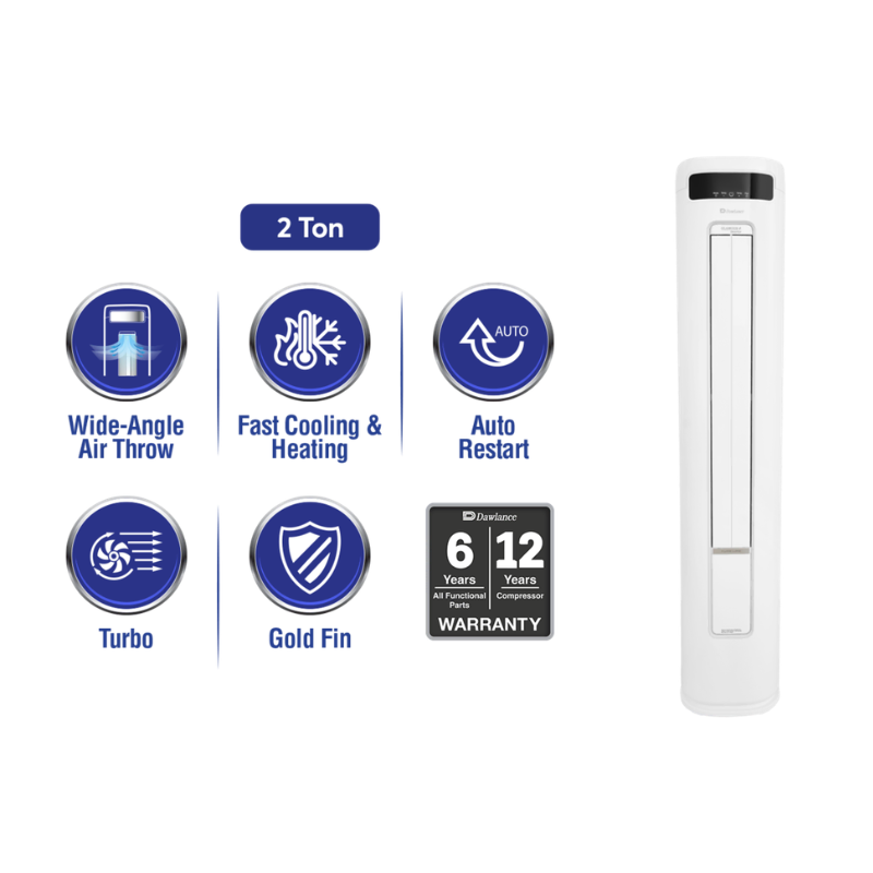 Dawlance Glamour+ 2 Ton Inverter Floor Standing AC