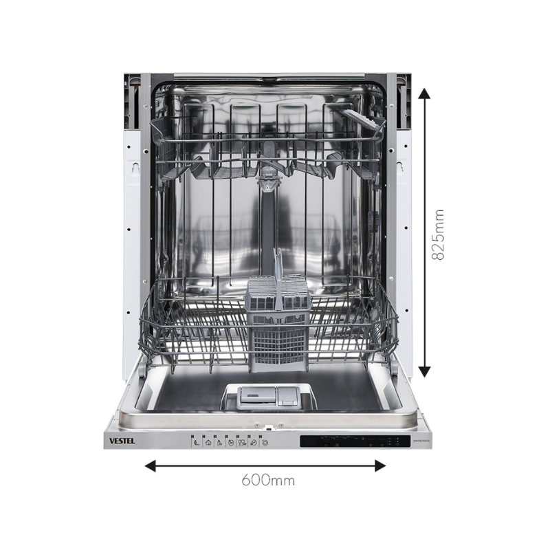 Vestel DWII1F77R0DSP Dishwasher – 13 Place Setting Capacity