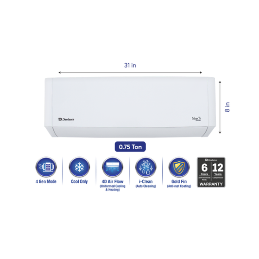 Dawlance Mega T+ Inverter 10 CO 0.75 Ton Inverter Split AC