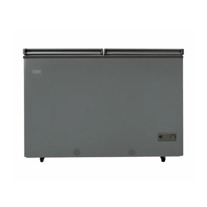 Haier HDF-385 Inverter Grey Double Door Deep Freezer