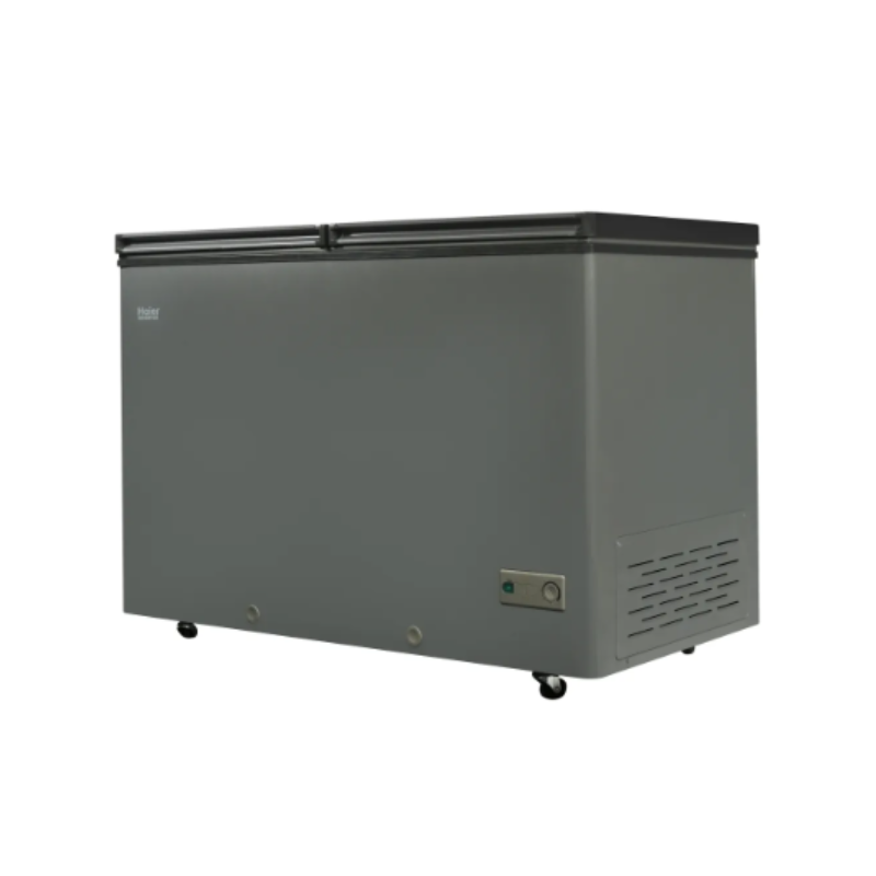 Haier HDF-385 Inverter Grey Double Door Deep Freezer