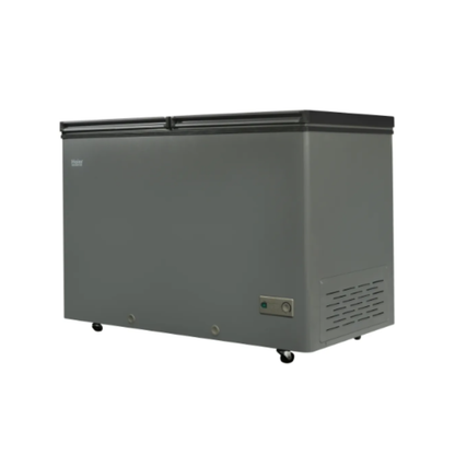 Haier HDF-385 Inverter Grey Double Door Deep Freezer