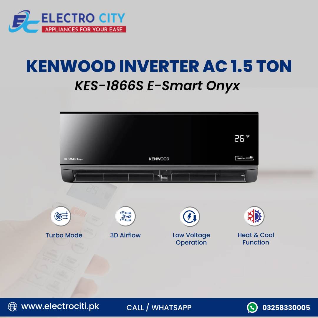 Kenwood 1866S ESmart Onyx AC 2025 Latest Price in Pakistan