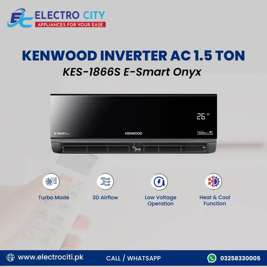 Kenwood 1866S ESmart Onyx AC 2025 Latest Price in Pakistan