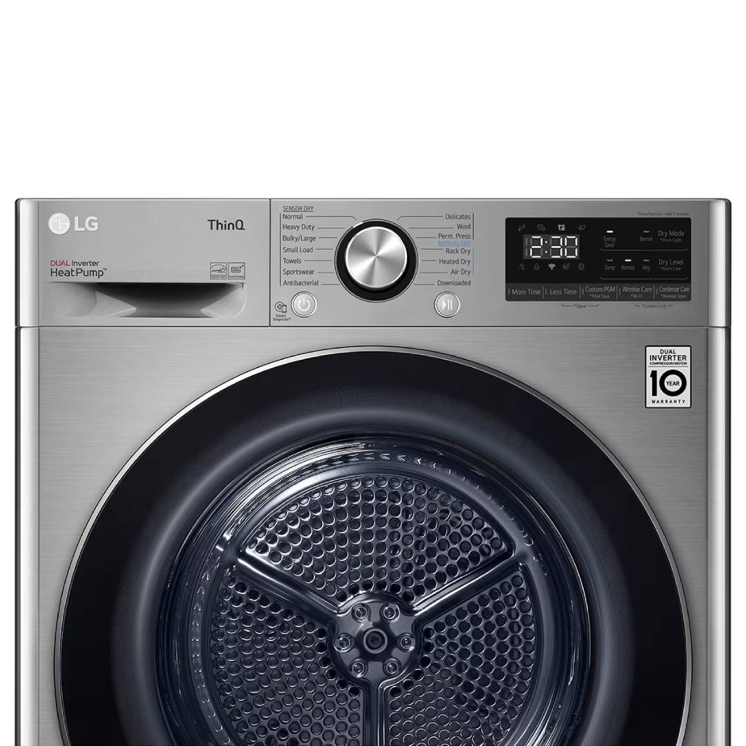 LG RH90V9PV8N Dual Inverter Heat Pump Dryer 9KG Stainless