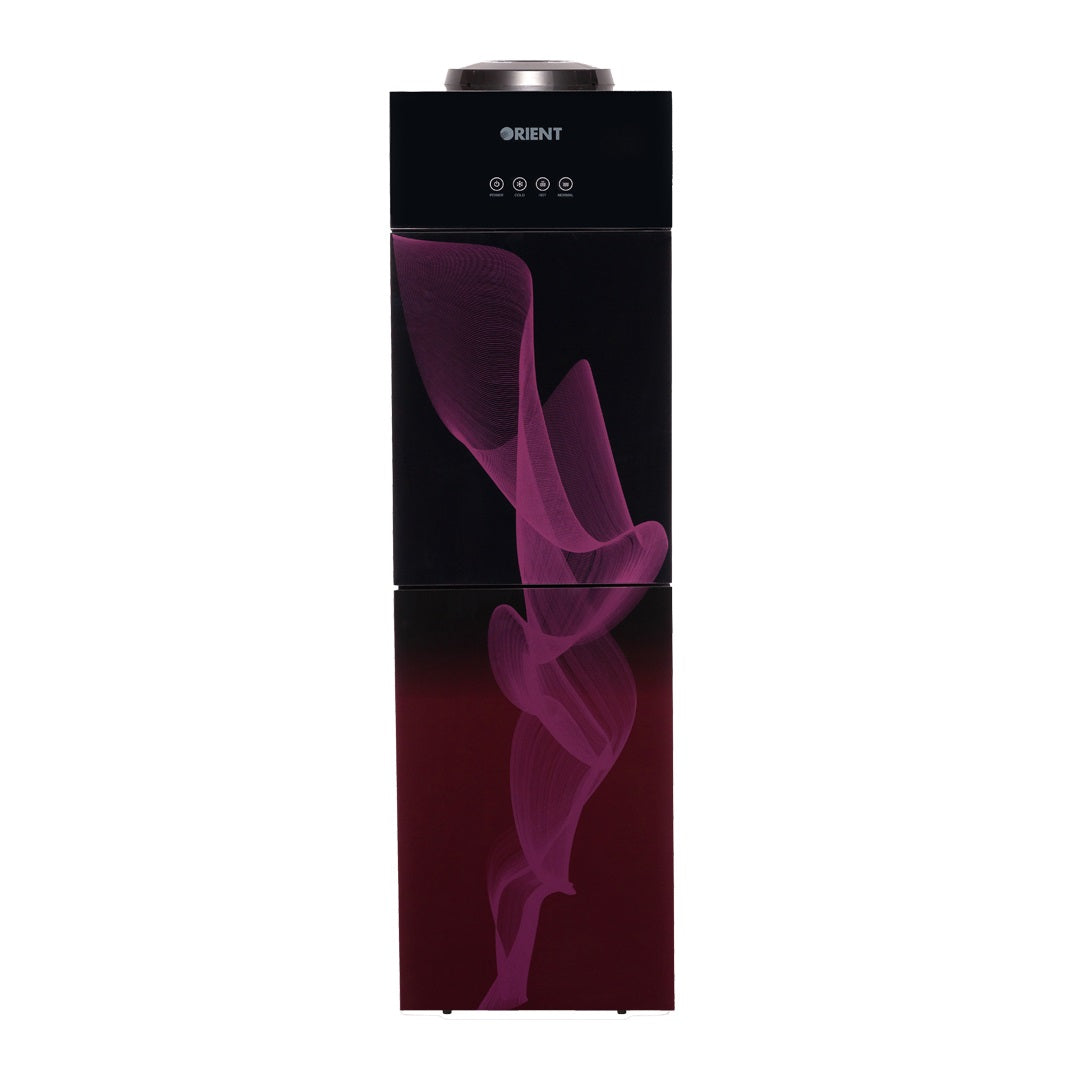 Orient Crystal 3 Taps Glass Door Water Dispenser Smoke Purple