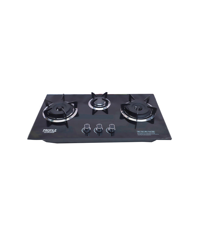 Profile PF-31 Glass Gas Stove 3-Burner