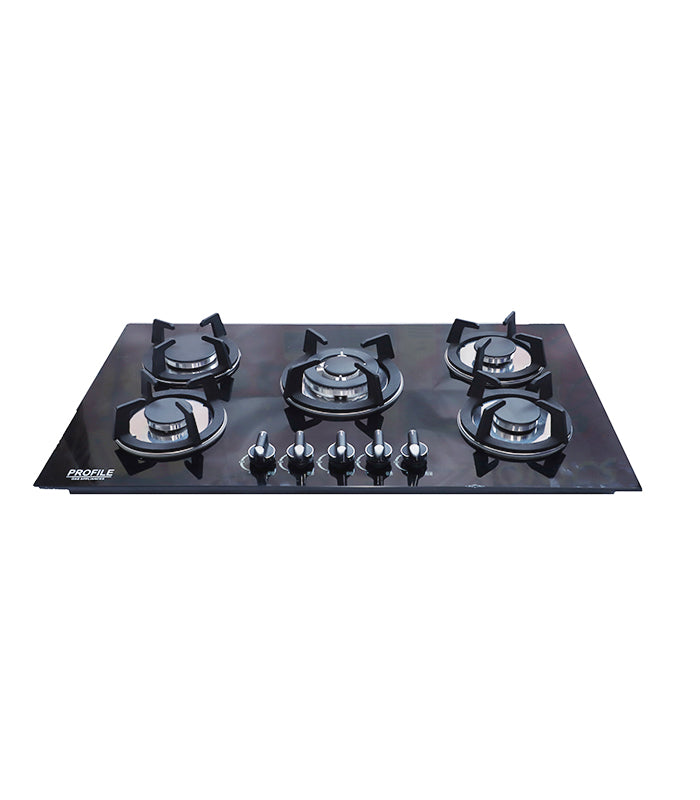 Profile PF-3455 Gas Hob 5-Burner Glass Built in (Gas Stove)/Chula