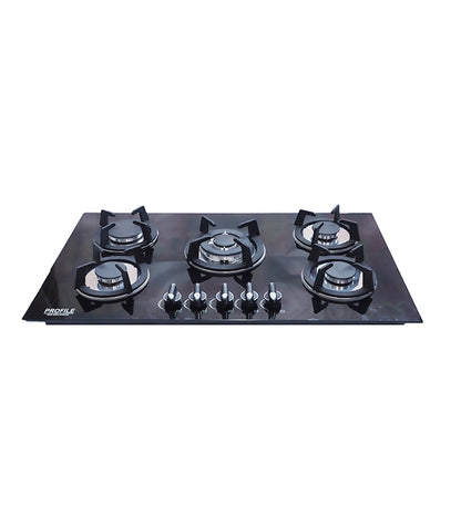 Profile PF-3455 Gas Hob 5-Burner Glass Built in (Gas Stove)/Chula