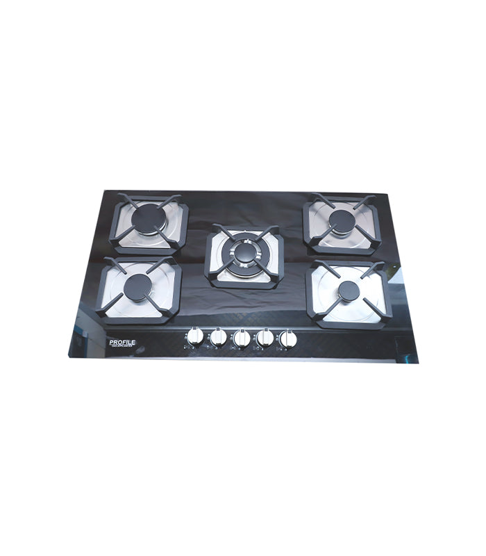 Profile 5-D Gas Stove 5-Burners Tempered Glass