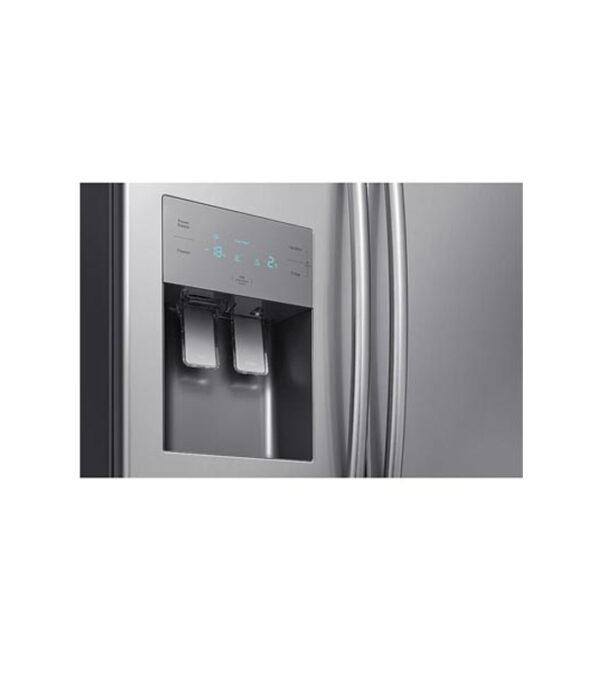 Samsung-refrigeerator-RS50N3C13S8-side-by-side-open-view-front-tap