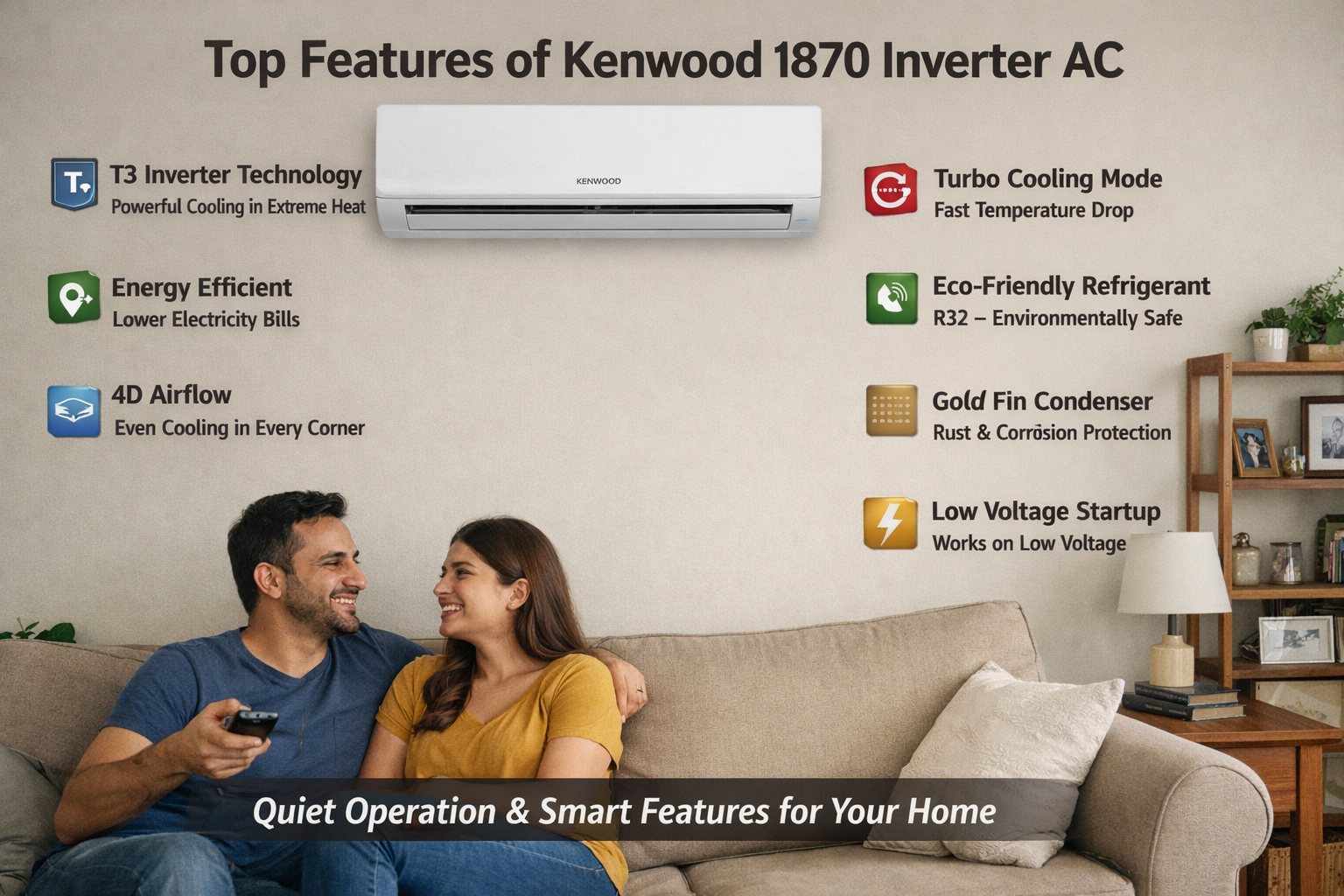 Top Features of Kenwood 1870 Inverter AC