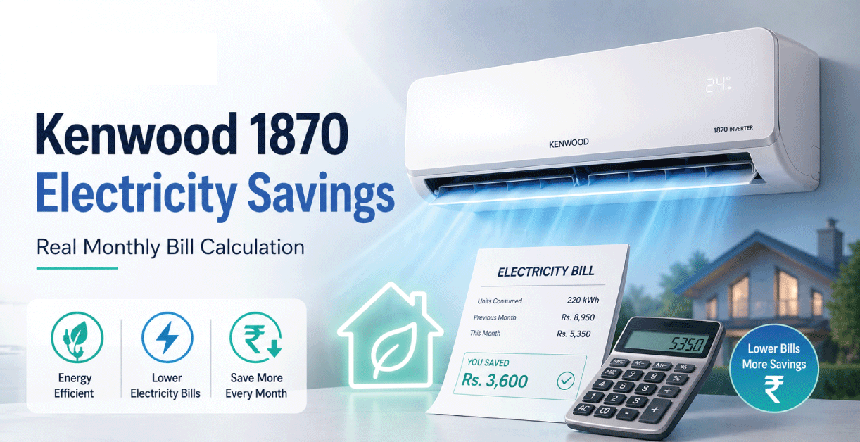 Kenwood-1870-inverter-AC-electriciti-bill-calculation